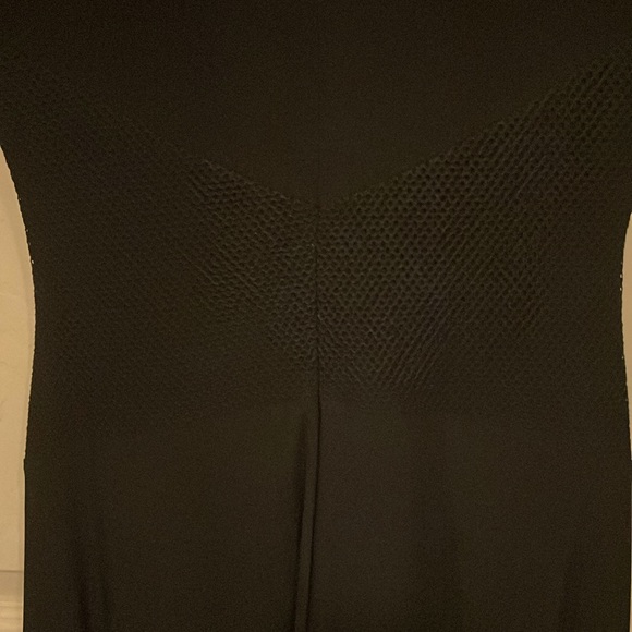 Black Knit BADGLEY MISCHKA Form Fitting SHEATH Cocktail Evening Classy DRESS 2! - Picture 4 of 6